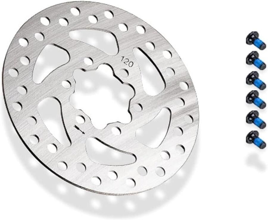 120 mm voor 10 inch 8 inch elektrische scooter MTB 6 gaten 22 mm afstand 44 mm remschijf van roestvrij staal