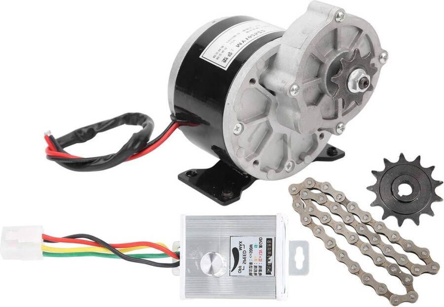 12V 250W DC High Speed elektrische fietsconversiekit met snelheidsregelaar 13-tands tandwiel ketting voor e-bike elektrische motor