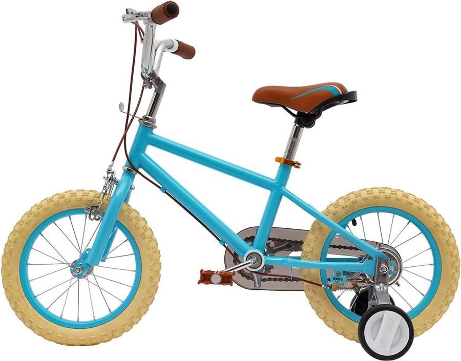 14 inch Kinderfiets en 3-6 Jaar met Zijwieltjes Verstelbaar