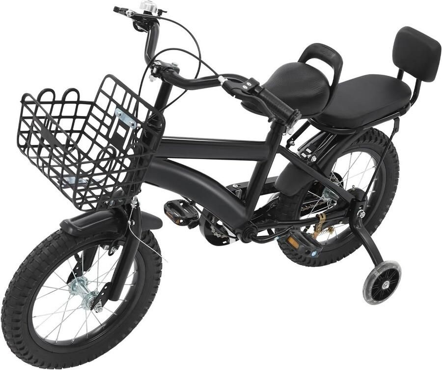 14 inch Kinderfiets met Zijwieltjes dje en Terugtraprem voor en