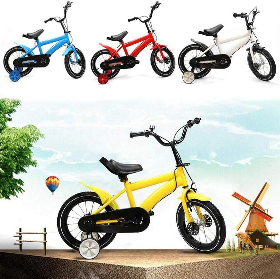 14 Inch Kinderfiets voor en Fiets met Zijwieltjes