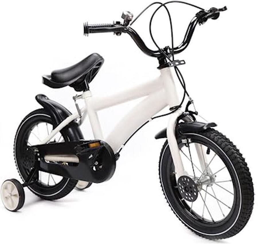 14 Inch Kinderfiets voor en met Steunwielen – Sportieve Fiets voor Kinderen van 3 tot 6 Jaar