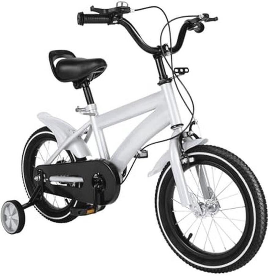 14 inch Kinderfiets voor en met Trainingswielen Geschikt voor 3-6 Jaar