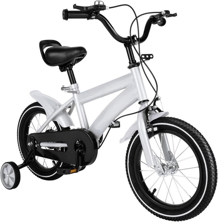 14 inch Kinderfiets voor en met Trainingswielen Geschikt voor 3-6 Jaar