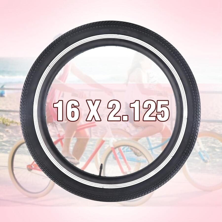 16 inch fietsbanden 16 x 2 125 banden met binnenslangen fietsbanden voor BMX MTB mountainbike kinderfiets driewieler crusierfiets meerdere kleuren