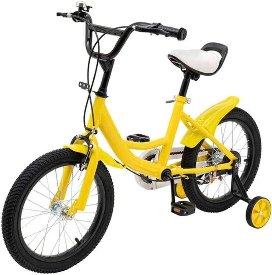16 inch kinderfiets met zijwiel voor kinderen van 5-8 jaar oud 100-135 cm in hoogte verstelbaar fietslager 5