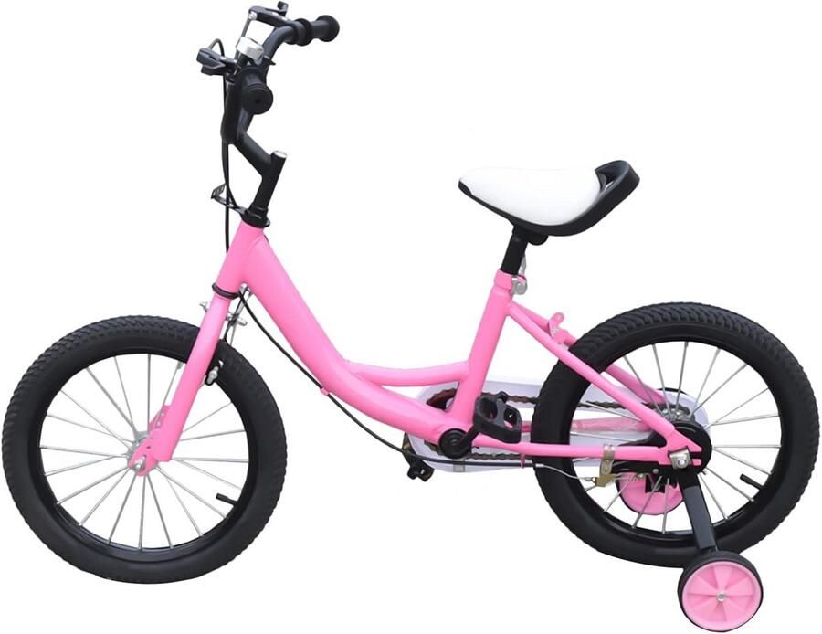 16 Inch Kinderfiets met Zijwieltjes voor en (5-8 Jaar)