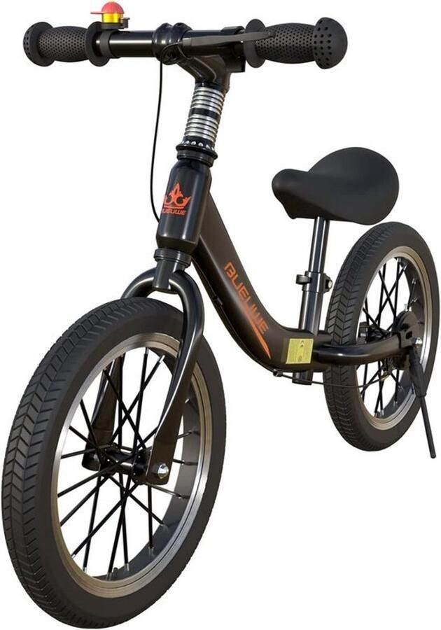 16 Inch Loopfiets voor Kinderen van 5-8 Jaar Verstelbaar Zadel Lichtgewicht Frame met Rem Stabiel en Duurzaam