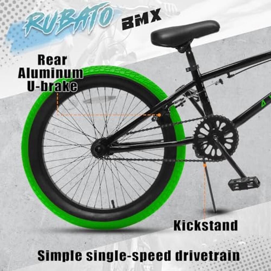 18 Inch Kinderen BMX Fiets voor Beginners in Verschillende Kleuren
