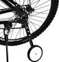 2-delige set universele steunwielen versnelling fiets trainingswielen instelbare trainingswielen kinderfiets accessoires 16 tot 22 inch (zwart) - Thumbnail 2