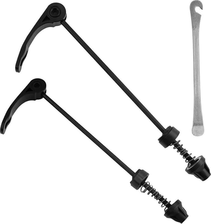 2 stuks fiets-snelspanners voor en achterwiel snelspanners Quick Release fietsassen set bikycle Quick Release MTB snelspanner met 1 reparatiegereedschap