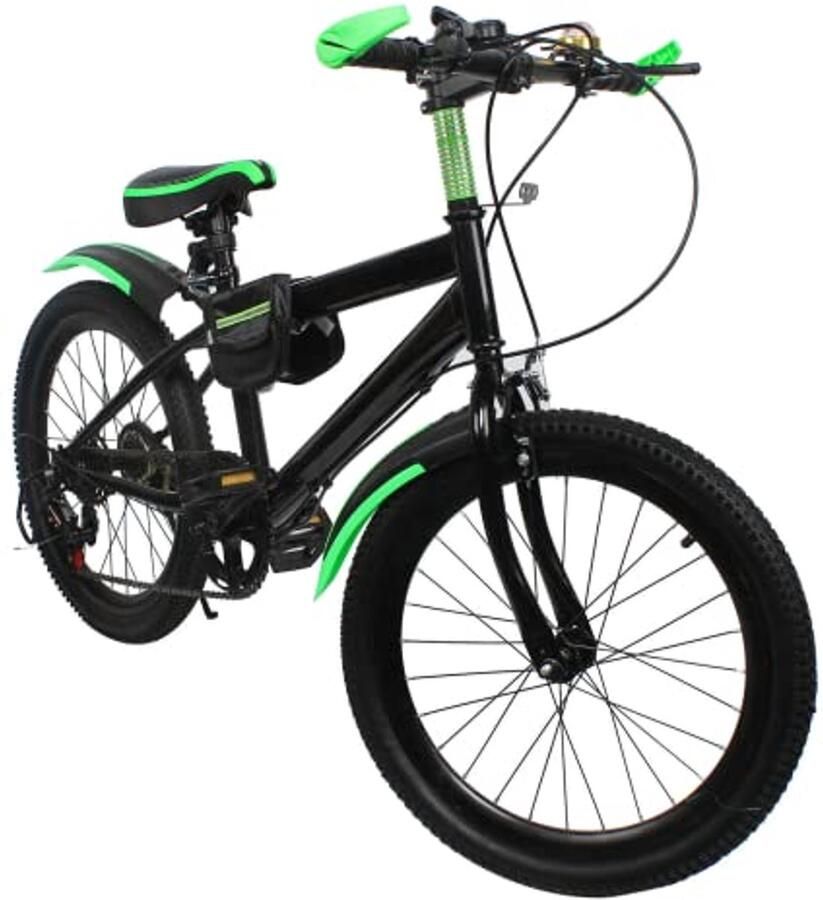 20 Inch Kinderfiets Mountainbike voor en 7 Versnellingen Dubbele Schijfrem Geschikt voor 130-150 cm