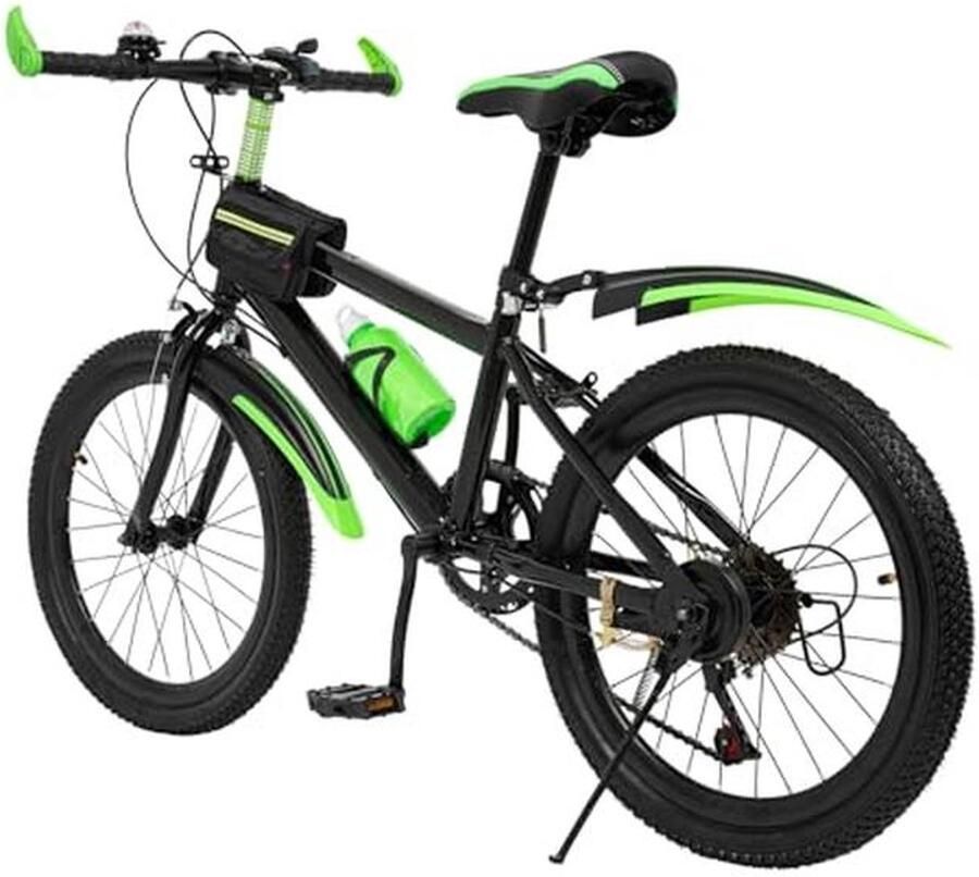 20 inch kinderfiets voor en mountainbike met waterfles standaard en 7 versnellingen