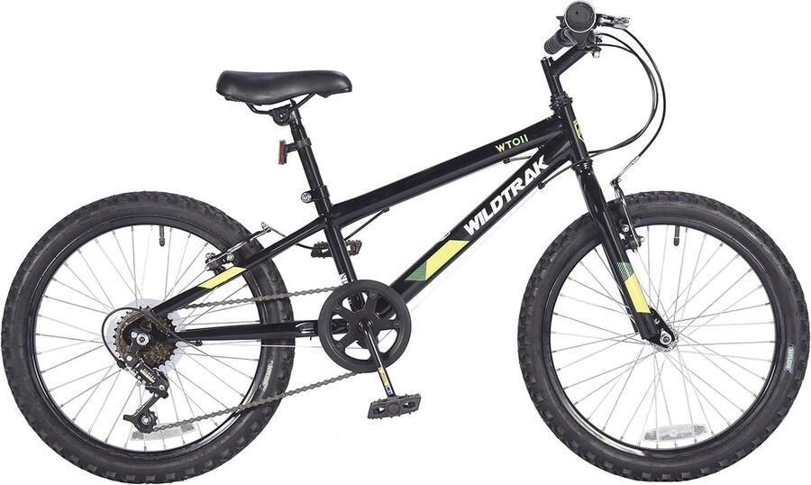 20 inch Kinderfiets voor Jongens Verstelbare Remmen en 6 Versnellingen Zwart