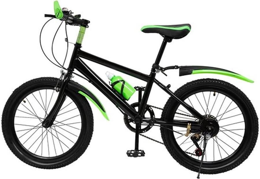 20 mountainbike 7 snelheden kinderfiets dubbele schijfrem unisex kinderfiets in hoogte verstelbaar MTB jo