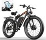 750W Elektrische Fiets 30-50Km h 48V 15Ah Lithium Accu All-Terrain E-bike Fatbike 7 Versnellingen 20 Fat Tire - Thumbnail 3