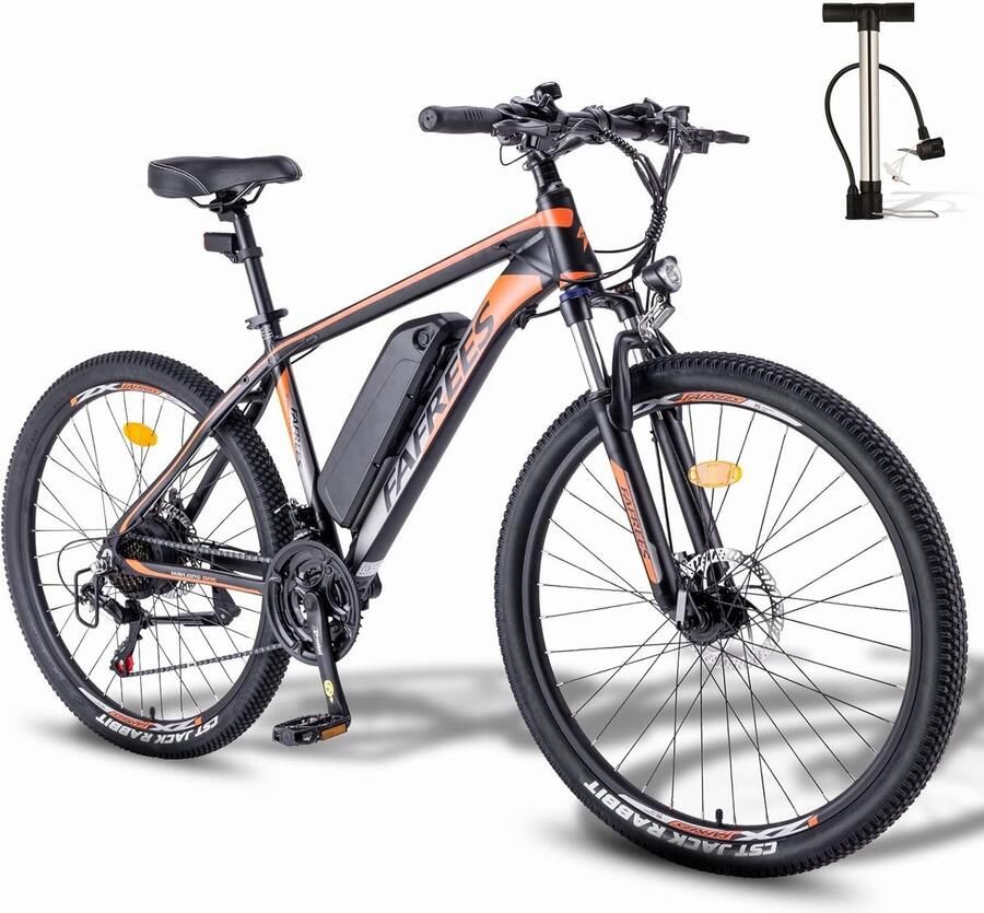 26 Inch Elektrische Fiets voor en E-Bike met 250 W Motor en 36V Accu Geschikt voor Pendelen Hoogwaardig Schokdempingssysteem