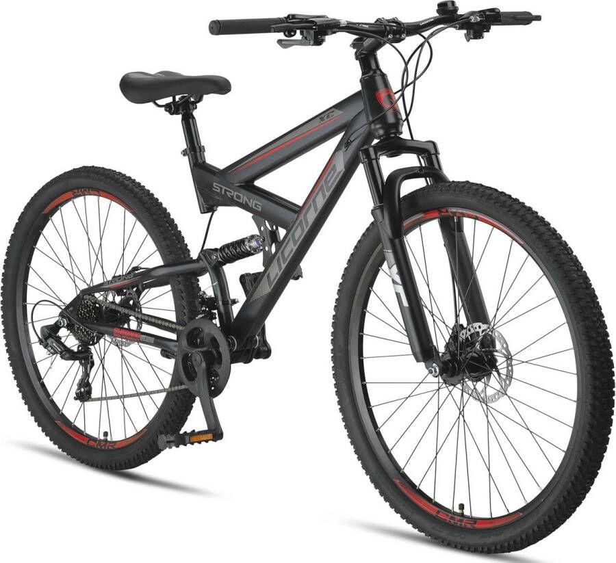 Premium Mountainbike 29 inch met Volledige Vering Schijfrem en 21 Versnellingen voor en