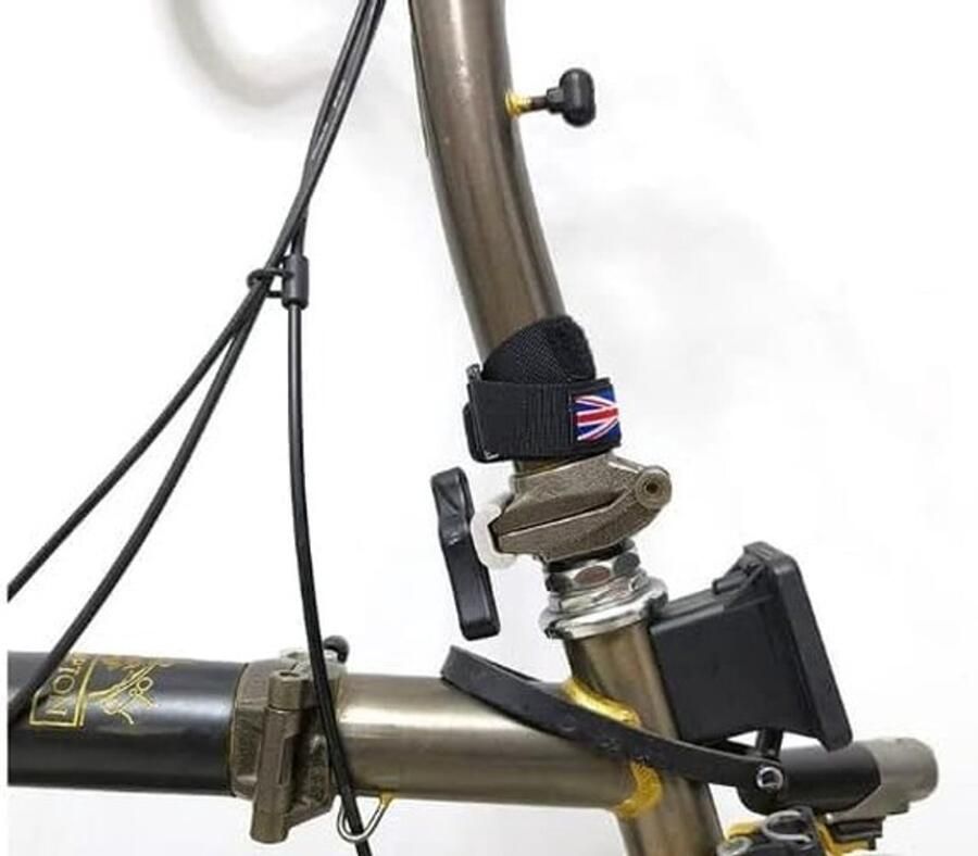 2x Velcro Bevestigingsrie voor Vouwfiets Frame Zwart