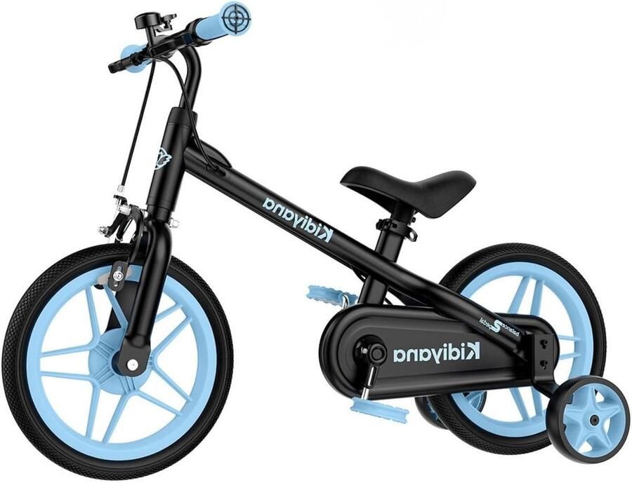 3-in-1 loopfiets Kinderfiets balansfiets Leren fietsen Afneembare pedalen 305 cm wielmaat Blauw