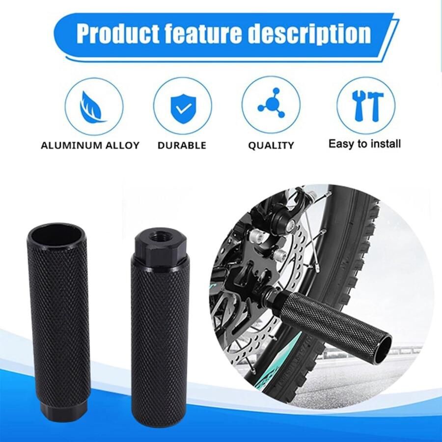 4 Pcs Bicycle Drasts Aluminium Alloy Non-Slip Lead Foot Bicycle Pedals BMX Pegs for Bike Rear Stunt 3 8 Axles Fietsonderdelen Fietsaccessoires