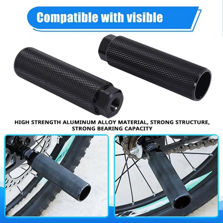 4 Pcs Bicycle Drasts Aluminium Alloy Non-Slip Lead Foot Bicycle Pedals BMX Pegs for Bike Rear Stunt 3 8 Axles Fietsonderdelen Fietsaccessoires