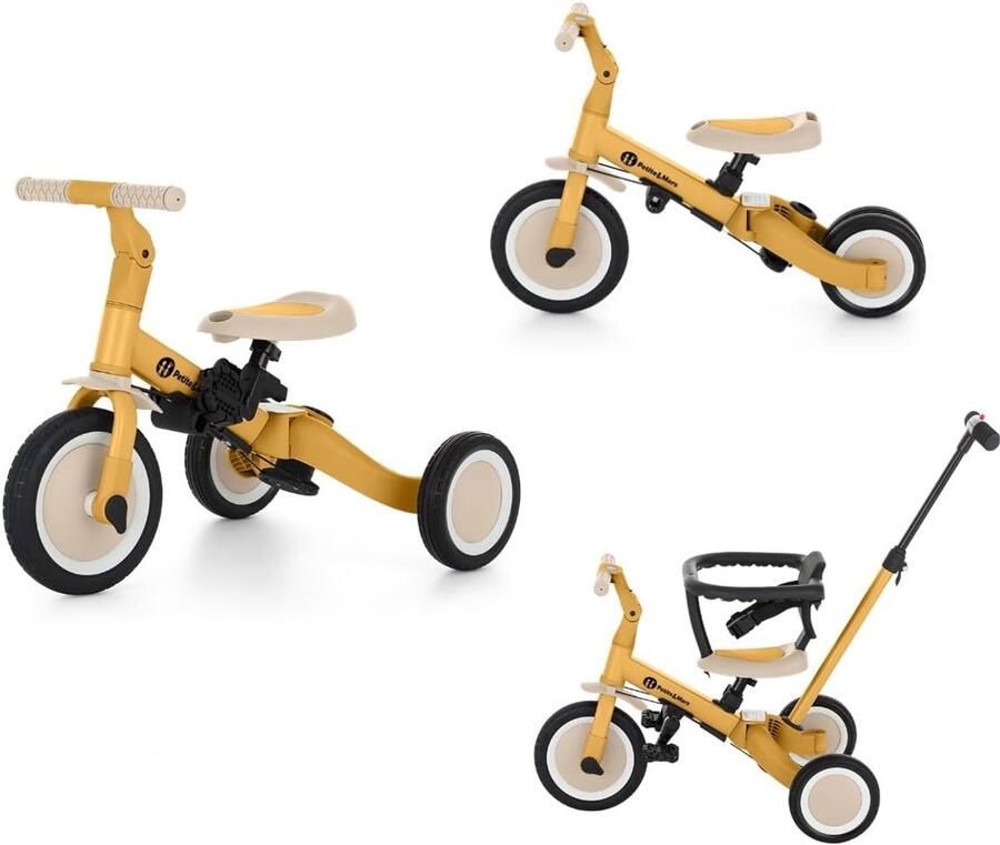 5-in-1 Loopfiets Driewieler Kinderfiets Loopvoertuig voor Peuters en Kleuters