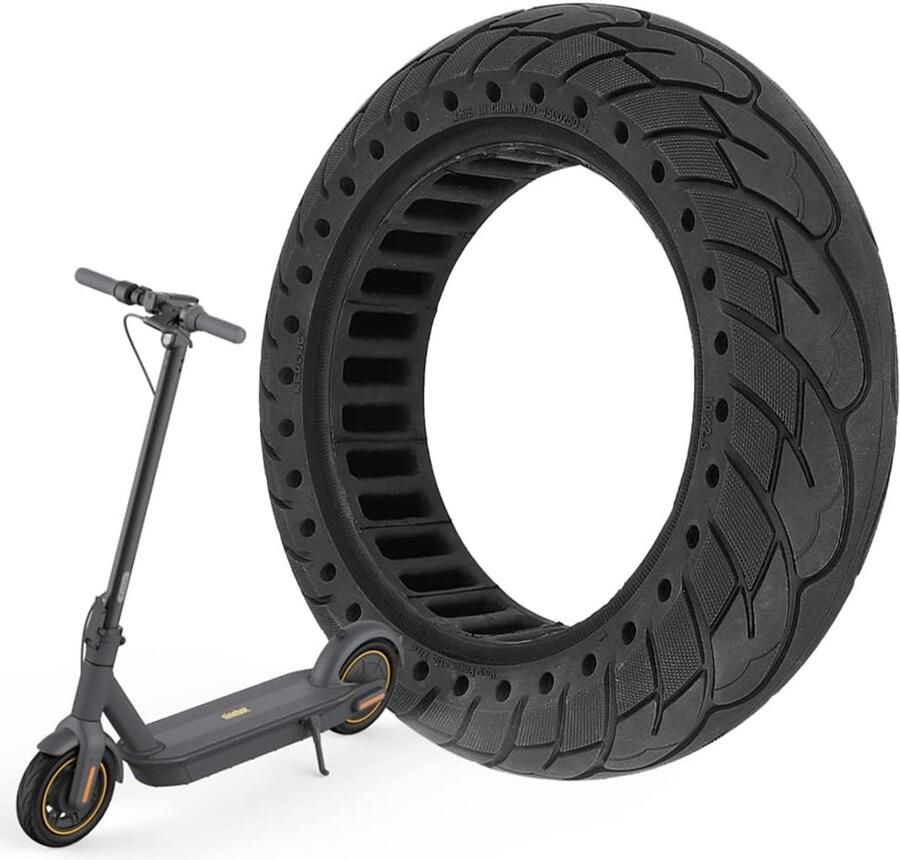 60 70-6.5 massieve band voor Segway Ninebot Max G30 Max G30D Max G30 D2 Scotex H20 elektrische scooter 10 x 2 5 reservewiel 25 5 cm honingraatbanden voor en achter anti-slip lekbestendig (1