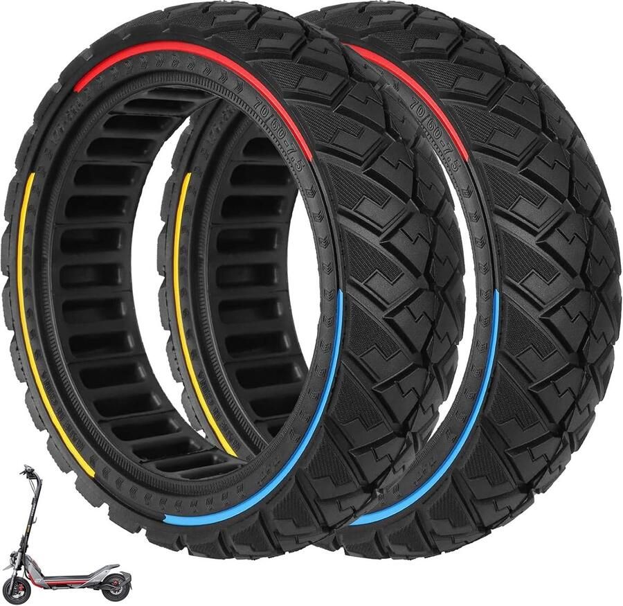 70 60-7.5 Volle banden voor Segway ZT3 Pro ZT3 Pro D en E elektrische steps vervangende banden. Antislip all-terrain banden (kleurrijk 2 stuks)