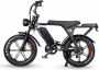 750W Elektrische Fiets 30-50Km h 48V 15Ah Lithium Accu All-Terrain E-bike Fatbike 7 Versnellingen 20 Fat Tire - Thumbnail 1