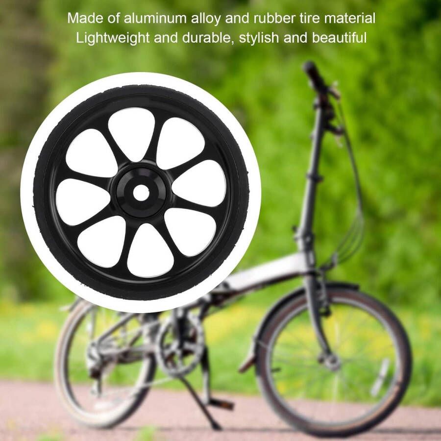 82mm Verbreding Vouwfiets Easy Wheel Aluminium Lager Montage in Voor Brompton 3sixty Vouwfiets Zwart
