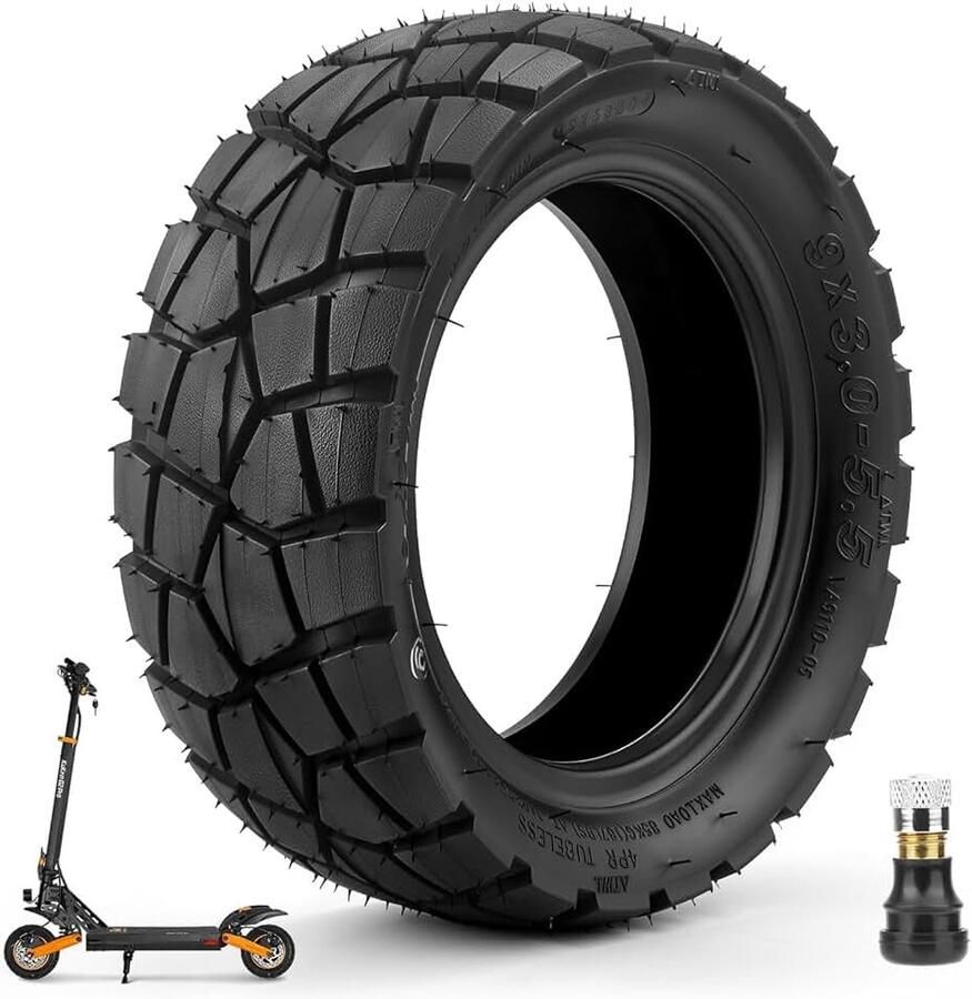 9x3 0-5 Off Road Slangloze Banden voor Kukirin G2 Pro Banden (Nieuwe Versie) Elektrische Scooter 9x3 0 inch E Scooter Slangloze Vacuüm Vervangingsbanden met Ventiel Slijtvast & Antislip 1