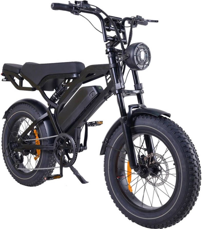 A20 Fatbike 250W – Robuust Comfortabel en Veilig – Hydraulische Rem & Volledige Vering