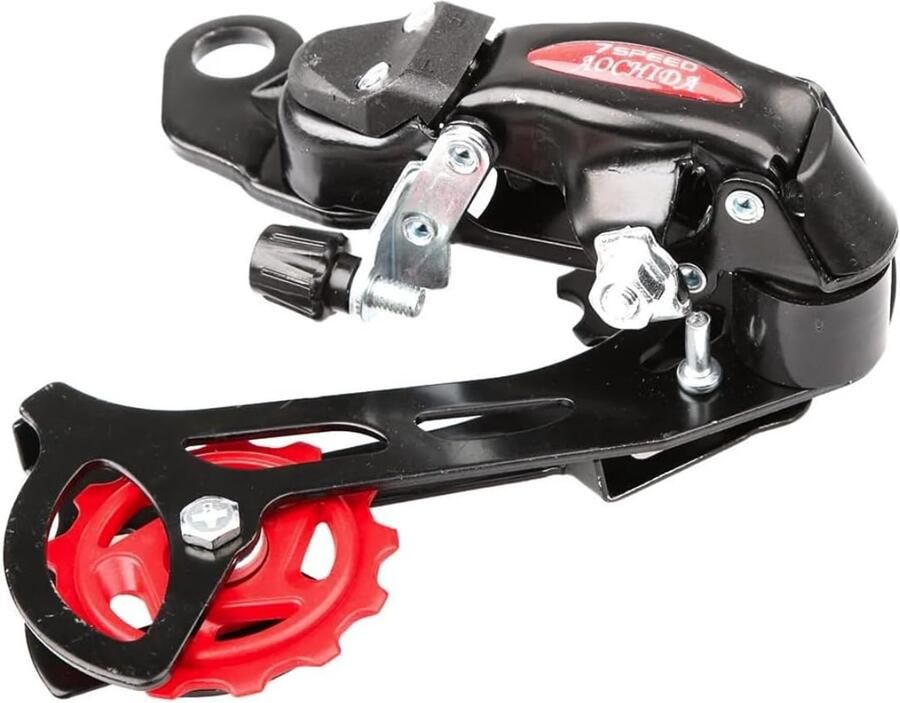 Achterwielderailleur 7 versnellingen universeel inzetbaar compatibel met fietsen en mountainbikes Vemera