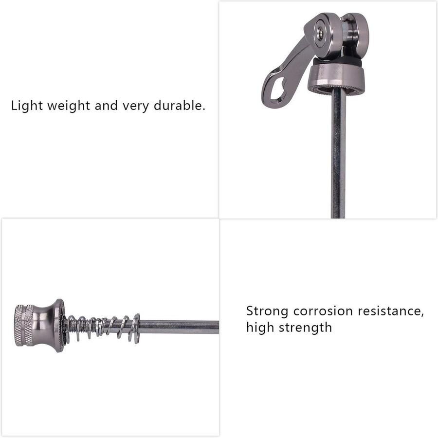 Allecta Aluminium Quick Release Spiesjes voor Road en Mountainbike Achter- en Voorwiel MTB