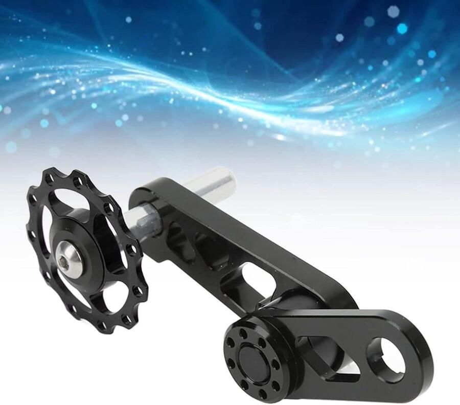 Allecta Kettingstabilisator Fietskettingspanner Single Speed Aluminium Vouwfiets Zwart Geschikt voor Fiets Kettingspanner