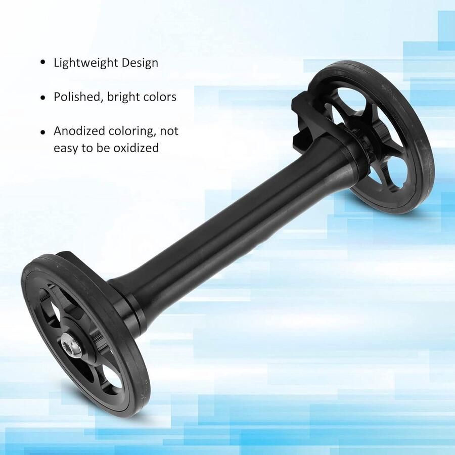 Allecta Telescopische Verlengstang voor Vouwfiets 3sixty Zwart Handige Verlengstang met Easy Wheel Functie