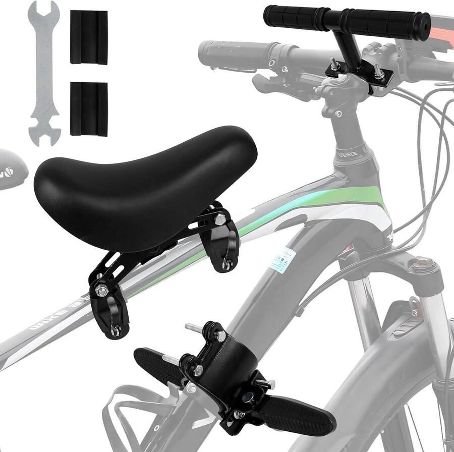 Allecta Voorzitje voor kinderfiets met verstelbaar zadelhoogte. Gemakkelijke en veilige fietsrit voor kinderen