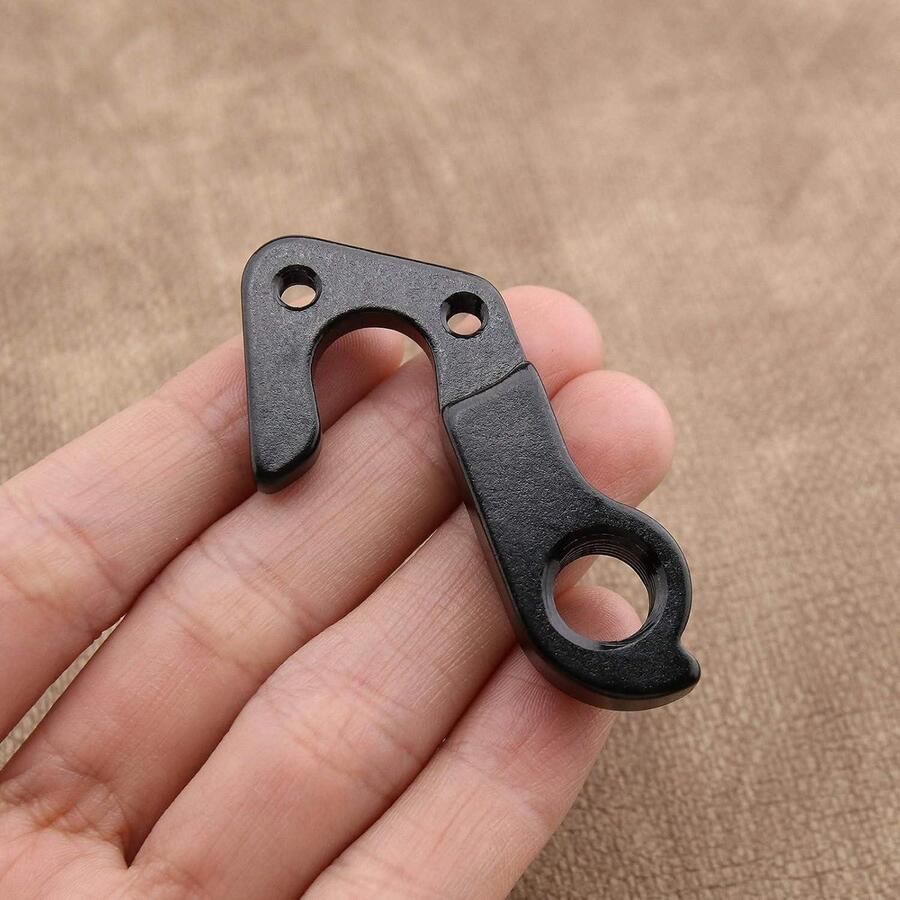Allecto Fiets Achter Gear Mech Derailleur Haak MTB Racefiets Zwart Aluminium Hanger Adapter Mountainbike Onderdelen Achterhaak Dropout Frame Geschikt voor Fietsen Zwart Model