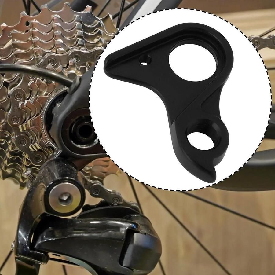 Allecto Fiets Achtertandwiel Mech Hanger Compatibel met Racefietsen Metallic Zwart Vervangingsonderdeel FELT Road FX VR FR AR Steekas M4 x 12mm Schroef