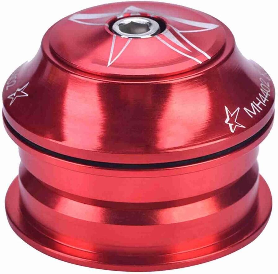 Allecto Fiets headset Aluminium Vervangende stuurbuis dop Mountainbike Rood Fietsaccessoire Geschikt voor mountainbikes Rood model