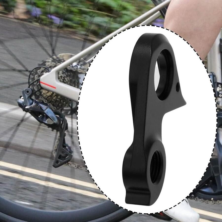 Allecto- Fietsderailleurhanger Compatibel Zwart Vervanging Derailleur Geschikt voor racefietsen Zwarte-modellen Fietsen met 18 tot 21 versnellingen
