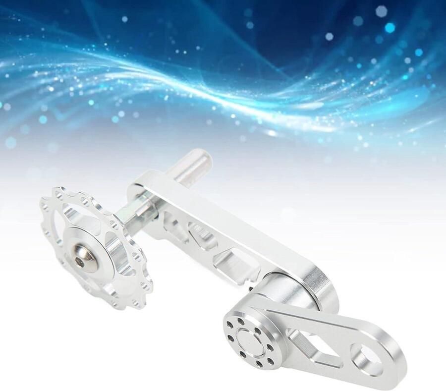 Allecto- Fietskettingspanner Aluminium Vouwfiets Kettingstabilisator Single Speed Geschikt voor Fiets Zilver