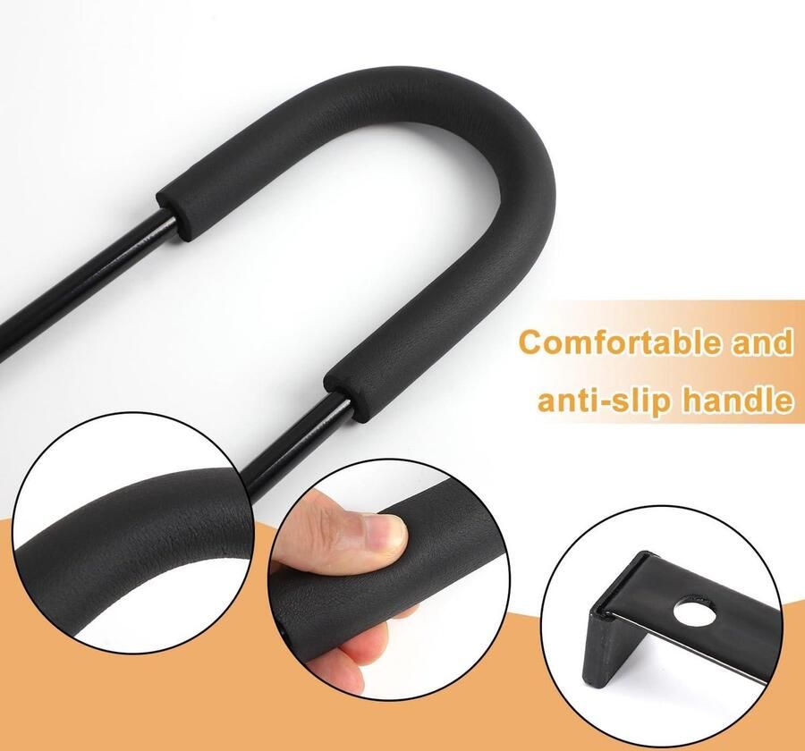 Allecto Kinderfiets Duwstang Fietstrainingshandvat Verstelbare Hoogte Fietsbalanstrainerhandvat Geschikt voor Kinderfietstraining Grijs