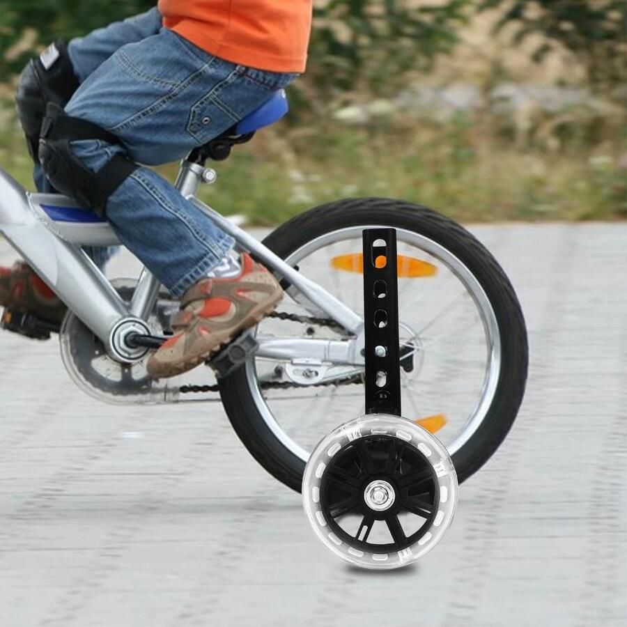 Allecto Kinderfiets Flash Trainingswielen Stabilisatoren voor kinderfietsen Geschikt voor 12-20 inch single-speed fietsen met belsleutels Zwart AliExpress 18