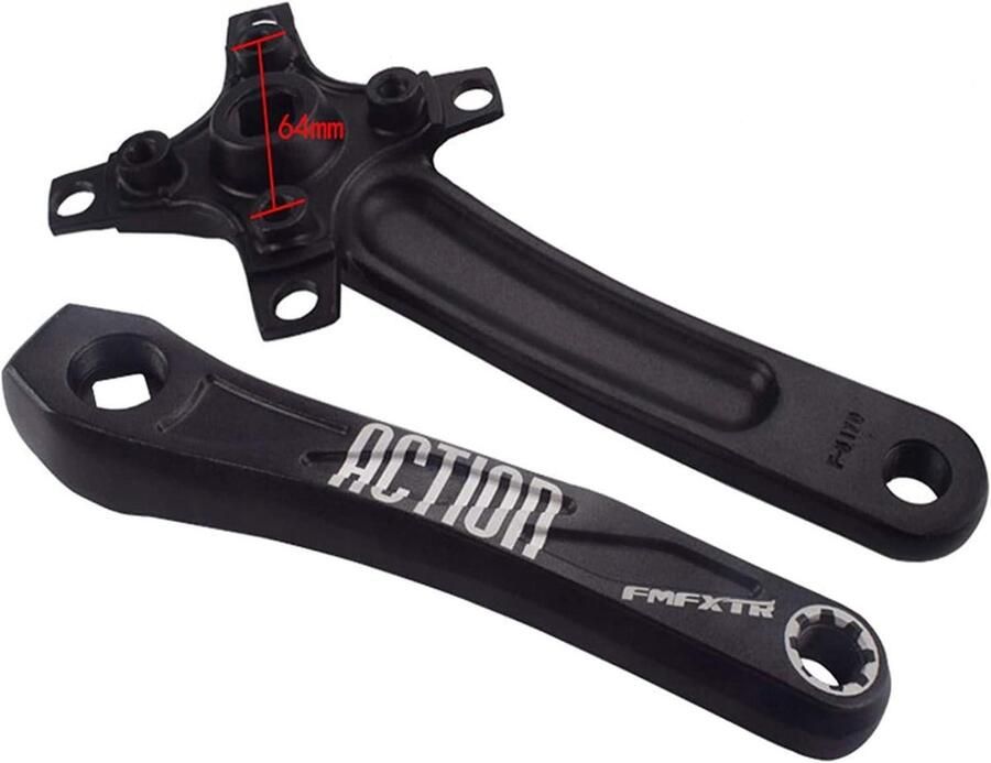 Allecto plus Aluminium Mountainbike Cranks 170mm Set van 2 Stuks Fiets Accessoires