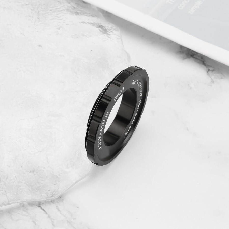 Allecto Plus Aluminium remschijfslot compatibel met fietsnavigatie en mountainbikes 44x26x8mm