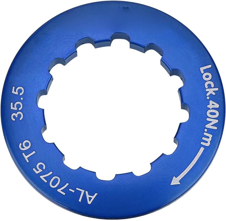 Allecto Plus Cassetteborgring voor 7-11 versnellingen mountainbike Blauw Fiets cassette vervangingsonderdeel met 7 versnellingen