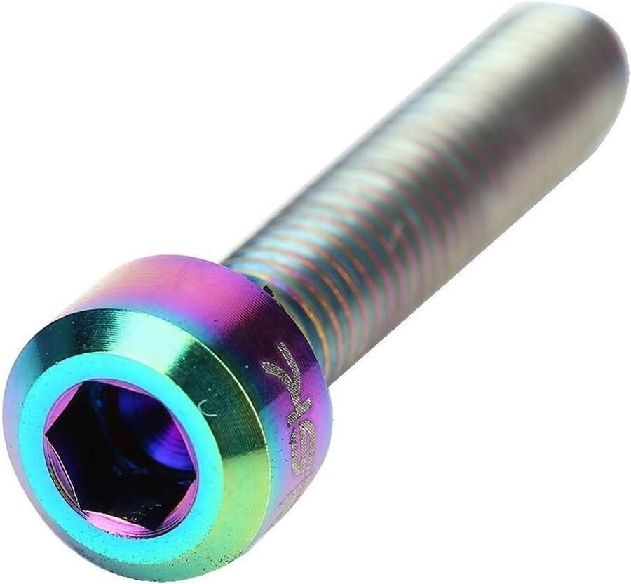 Allecto plus Fiets Remhendel Schroeven 2 Stuks Titanium Legering M5x25 mm Mountainbike Fiets Remschroeven Accessoires