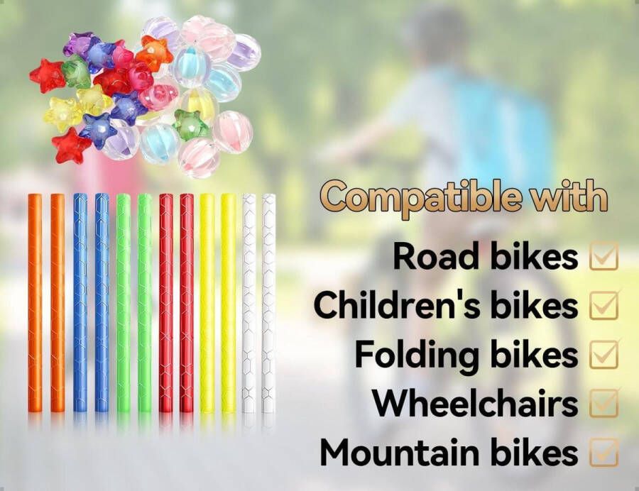 Allecto Plus Fietsspaakreflectoren 42-delig kattenoog 360° zichtbaarheid fietsaccessoires voor kinderfiets en reizen en sportieve activiteiten